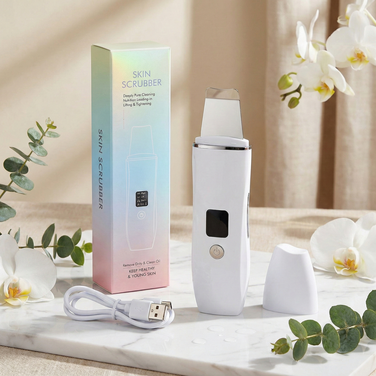 VellaDerma Ultrasonic Skin Scrubber